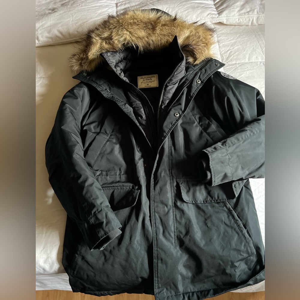 Abercrombie winter jacket Navy